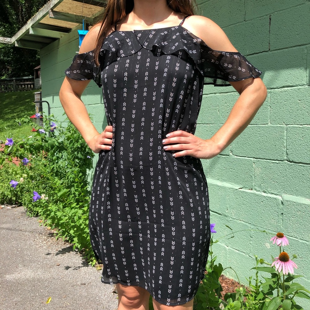 NWT Off-Shoulder Black Dress